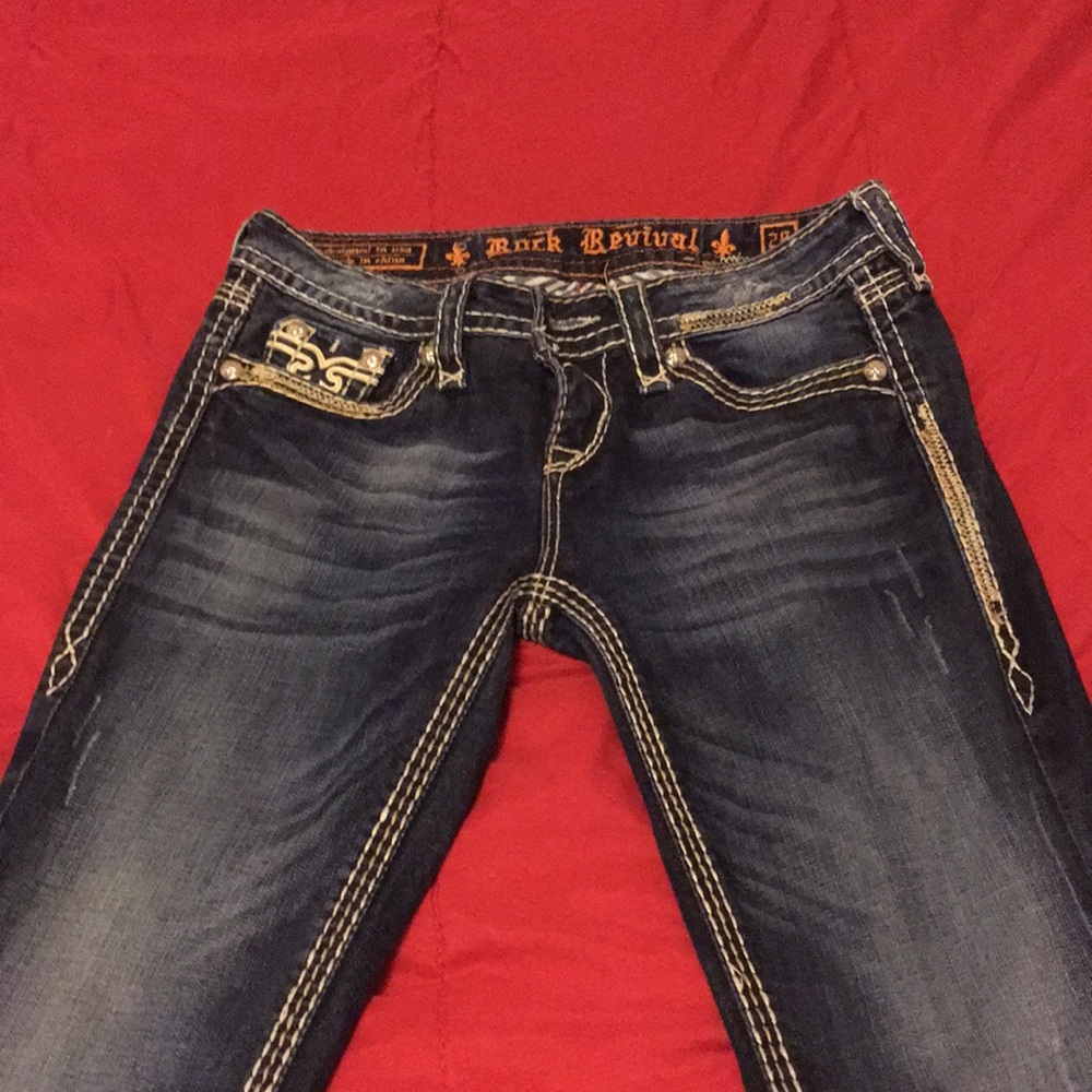 Barely Worn Rock Revival Bootcut Jeans